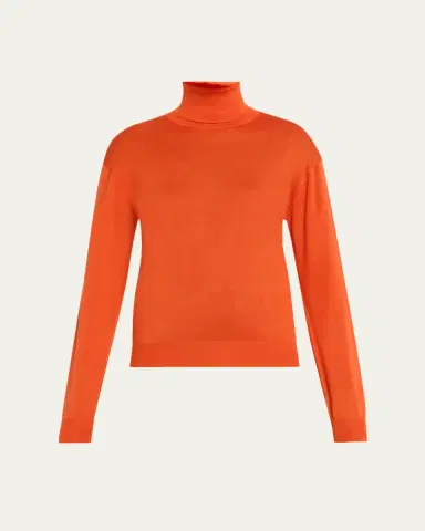 Saint Laurent Cashmere-Silk Turtleneck Sweater | Thumbnail 2 Saint Laurent Cashmere-Silk Turtleneck Sweater | Thumbnail 2