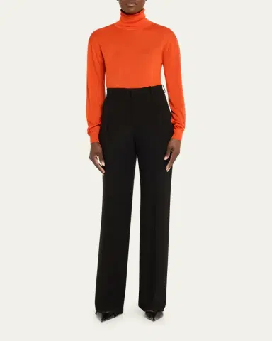 Saint Laurent Cashmere-Silk Turtleneck Sweater | Thumbnail 3 Saint Laurent Cashmere-Silk Turtleneck Sweater | Thumbnail 3