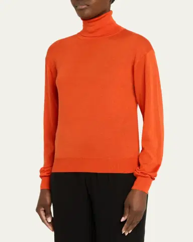 Saint Laurent Cashmere-Silk Turtleneck Sweater | Thumbnail 5 Saint Laurent Cashmere-Silk Turtleneck Sweater | Thumbnail 5