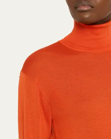 Saint Laurent Cashmere-Silk Turtleneck Sweater | Thumbnail 6 Saint Laurent Cashmere-Silk Turtleneck Sweater | Thumbnail 6