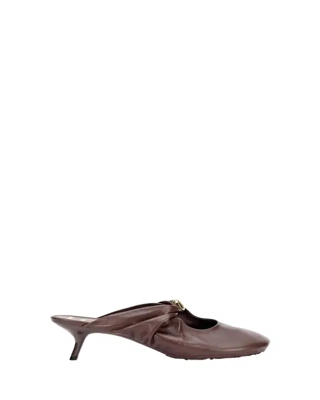 Pebble Soft Leather Mules