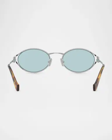Miu Miu MU 52YS Metal Oval Sunglasses | Thumbnail 3 Miu Miu MU 52YS Metal Oval Sunglasses | Thumbnail 3