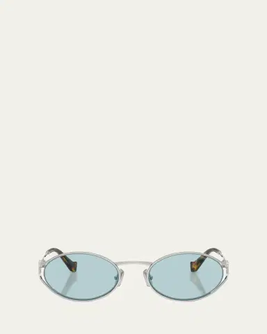 Miu Miu MU 52YS Metal Oval Sunglasses | Thumbnail 4 Miu Miu MU 52YS Metal Oval Sunglasses | Thumbnail 4