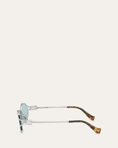 Miu Miu MU 52YS Metal Oval Sunglasses | Thumbnail 6 Miu Miu MU 52YS Metal Oval Sunglasses | Thumbnail 6