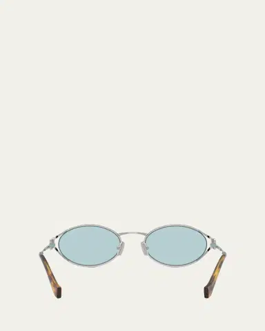 Miu Miu MU 52YS Metal Oval Sunglasses | Thumbnail 7 Miu Miu MU 52YS Metal Oval Sunglasses | Thumbnail 7