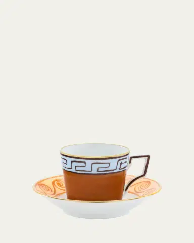 GINORI 1735 Il Viaggio di Nettuno Luna 3 oz. Coffee Cups & Saucers, Set of 2 | Thumbnail 2
