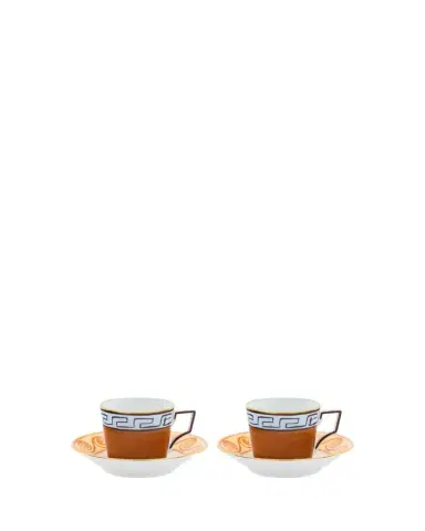 GINORI 1735 Il Viaggio di Nettuno Luna 3 oz. Coffee Cups & Saucers, Set of 2 | Thumbnail 1
