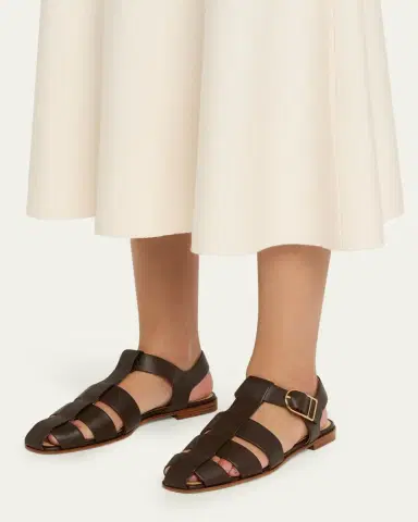 Gabriela Hearst Lynn Leather Fisherman Sandals | Thumbnail 6