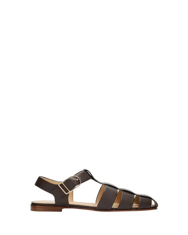 Gabriela Hearst Lynn Leather Fisherman Sandals