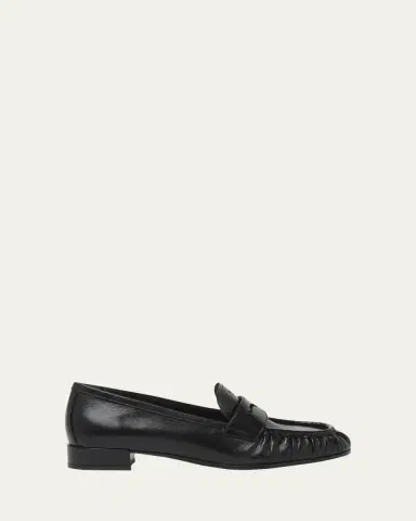 Prada Ruched Leather Loafers | Thumbnail 6