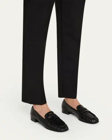 Prada Ruched Leather Loafers | Thumbnail 7