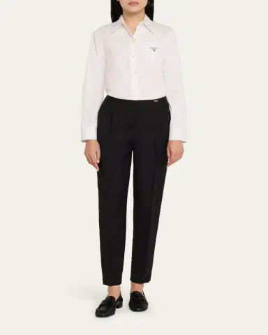 Prada Ruched Leather Loafers | Thumbnail 8