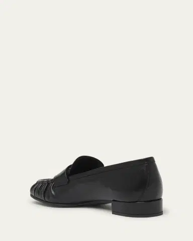 Prada Ruched Leather Loafers | Thumbnail 9