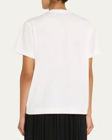 Simone Rocha Unraveling Ribbon Cotton Jersey T-Shirt | Thumbnail 2