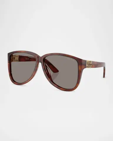 Miu Miu MU A08SF Acetate Aviator Sunglasses | Thumbnail 2 Miu Miu MU A08SF Acetate Aviator Sunglasses | Thumbnail 2