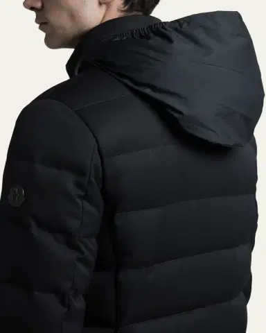 Moncler Men's Quilted Down Long Parka with Hood | Thumbnail 5