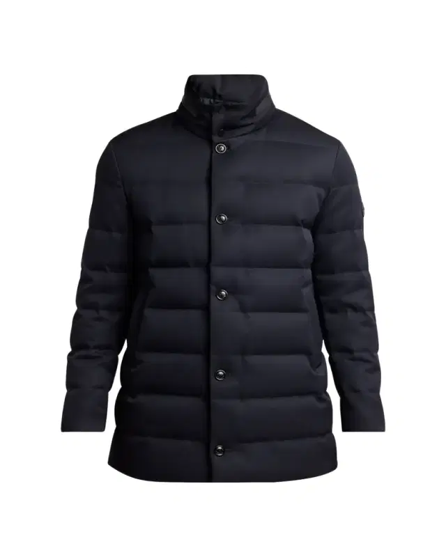 Moncler Men's Quilted Down Long Parka with Hood
