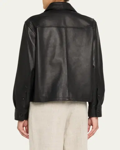 OFFICINE GÉNÉRALE Rhea Lambskin Leather Jacket | Thumbnail 3
