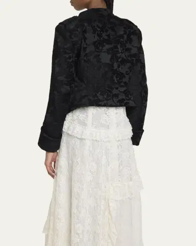 Chloé Jacquard Velvet Single-Breasted Jacket | Thumbnail 7 Chloé Jacquard Velvet Single-Breasted Jacket | Thumbnail 7
