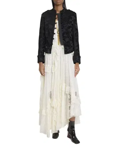 Chloé Jacquard Velvet Single-Breasted Jacket | Thumbnail 1 Chloé Jacquard Velvet Single-Breasted Jacket | Thumbnail 1