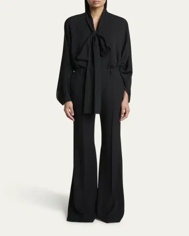 Balenciaga High-Rise Flare Pants | Thumbnail 2 Balenciaga High-Rise Flare Pants | Thumbnail 2