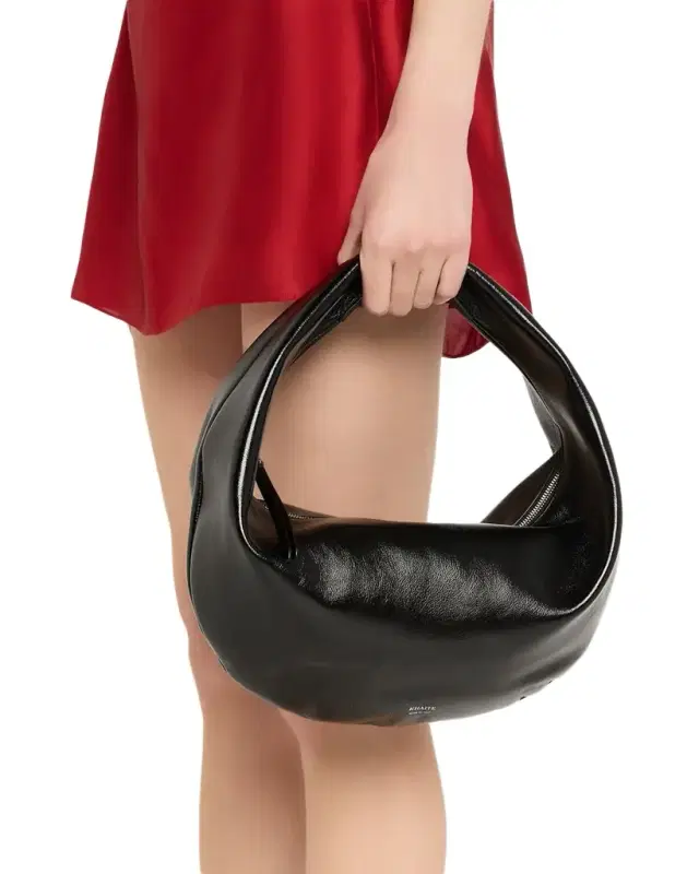Olivia Medium Crackle Patent Hobo Bag