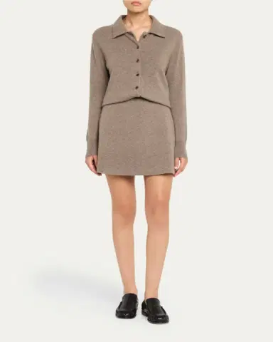 Lisa Yang Clare Cashmere Mini Skirt | Thumbnail 2
