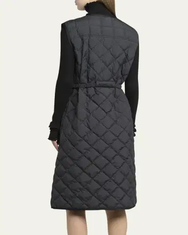 Moncler Butor Diamond-Quilted Long Down Vest | Thumbnail 3 Moncler Butor Diamond-Quilted Long Down Vest | Thumbnail 3
