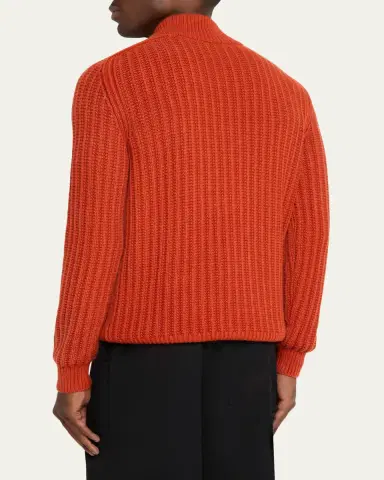 Iris Von Arnim Men's Eugene Half-Zip Cashmere Pullover | Thumbnail 8