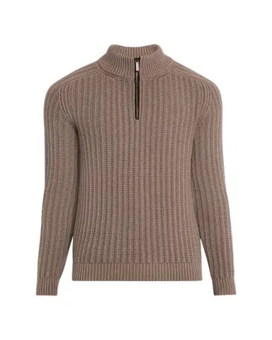 Iris Von Arnim Men's Eugene Half-Zip Cashmere Pullover | Thumbnail 1