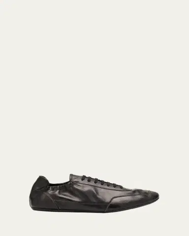 Prada Men's Collapse Leather Sneakers | Thumbnail 6 Prada Men's Collapse Leather Sneakers | Thumbnail 6