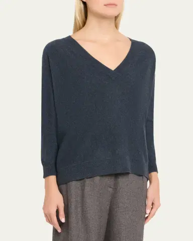 Lisa Yang Kenny Cashmere V-Neck Sweater | Thumbnail 14