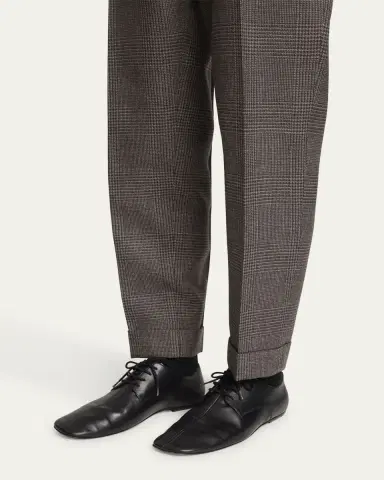 Dries Van Noten Men's Minimal Leather Derby Shoes | Thumbnail 2 Dries Van Noten Men's Minimal Leather Derby Shoes | Thumbnail 2