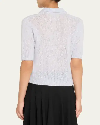 Lisa Yang Masy Cashmere Polo Sweater | Thumbnail 3