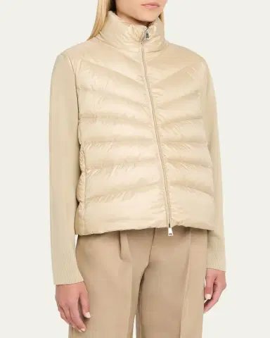 Moncler Padded Wool Cardigan | Thumbnail 4