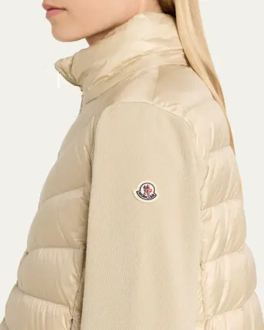 Moncler Padded Wool Cardigan | Thumbnail 5