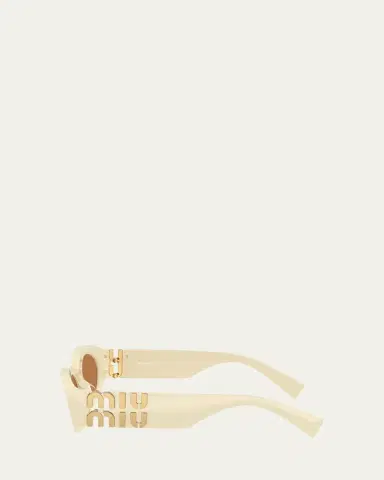Miu Miu 0MU 11WS Acetate Oval Sunglasses | Thumbnail 5