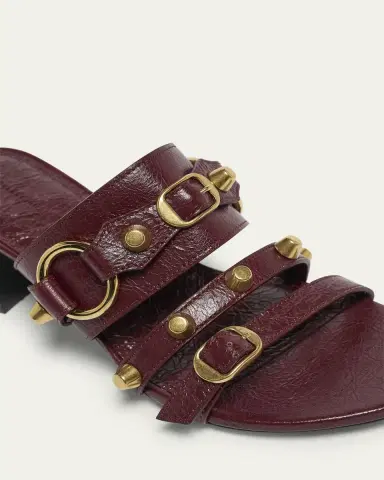 Balenciaga City Leather Block-Heel Sandals | Thumbnail 5 Balenciaga City Leather Block-Heel Sandals | Thumbnail 5