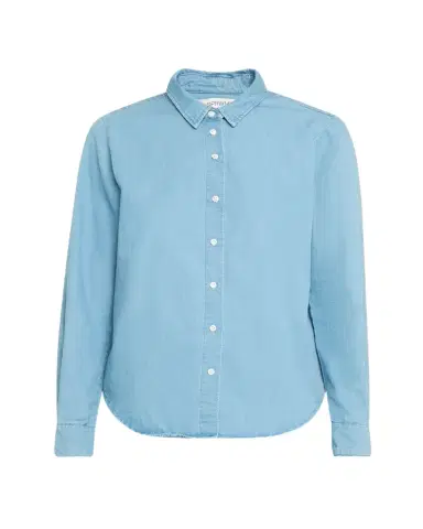 Sprwmn Chambray Fitted Button-Front Shirt | Thumbnail 1 Sprwmn Chambray Fitted Button-Front Shirt | Thumbnail 1