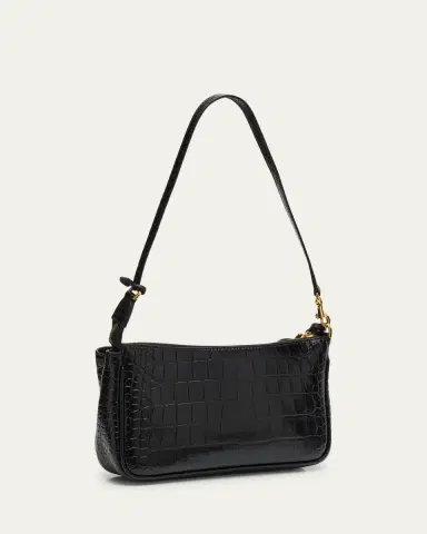 Balenciaga Rodeo Croc-Embossed Leather Pochette | Thumbnail 3 Balenciaga Rodeo Croc-Embossed Leather Pochette | Thumbnail 3