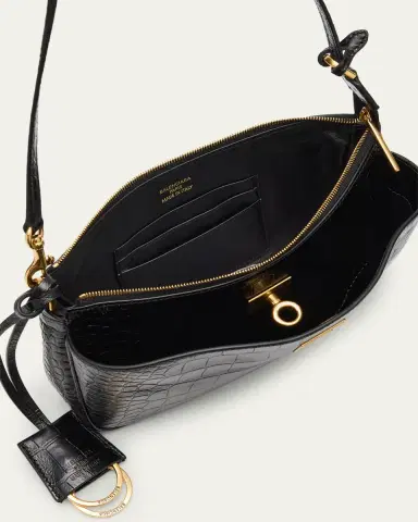 Balenciaga Rodeo Croc-Embossed Leather Pochette | Thumbnail 4 Balenciaga Rodeo Croc-Embossed Leather Pochette | Thumbnail 4