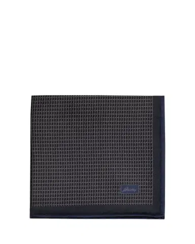 Brioni Men's Screen-Print Silk Pocket Square | Thumbnail 1 Brioni Men's Screen-Print Silk Pocket Square | Thumbnail 1