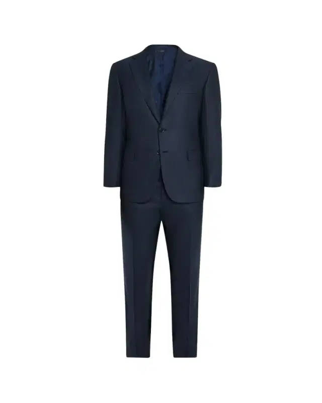 Men's Herringbone Wool Classic Fit Two-Piece Suit