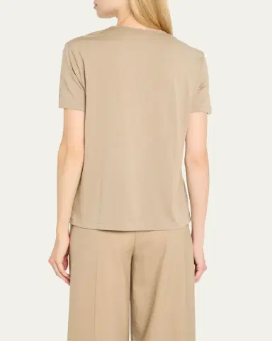 MAJESTIC FILATURES Relaxed Cotton V-Neck Tee | Thumbnail 3