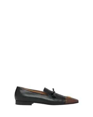 Valentino Garavani Men's Babouchoes Goatskin Cap-Toe Loafers | Thumbnail 1 Valentino Garavani Men's Babouchoes Goatskin Cap-Toe Loafers | Thumbnail 1