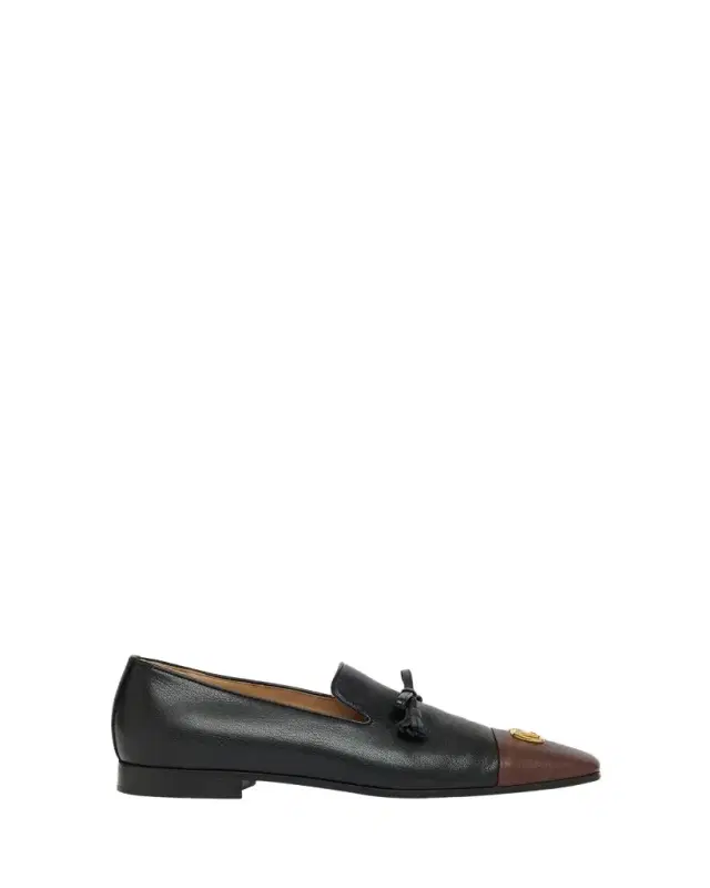 Men's Babouchoes Goatskin Cap-Toe Loafers