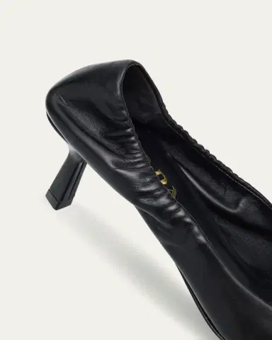 Prada Triangle Logo Leather Pumps | Thumbnail 10