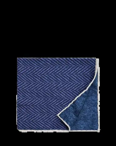 Brunello Cucinelli Men's Chevron-Print Silk Pocket Square | Thumbnail 2 Brunello Cucinelli Men's Chevron-Print Silk Pocket Square | Thumbnail 2