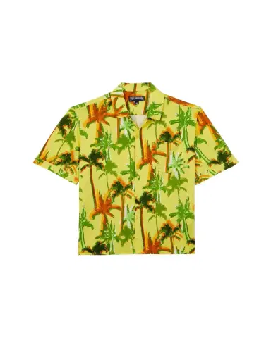 Vilebrequin Men's Cotton Palms Camp Shirt | Thumbnail 1 Vilebrequin Men's Cotton Palms Camp Shirt | Thumbnail 1