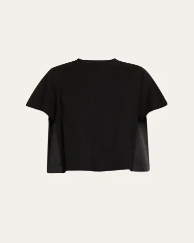 Sacai Short-Sleeve Nylon Cotton T-Shirt | Thumbnail 6 Sacai Short-Sleeve Nylon Cotton T-Shirt | Thumbnail 6